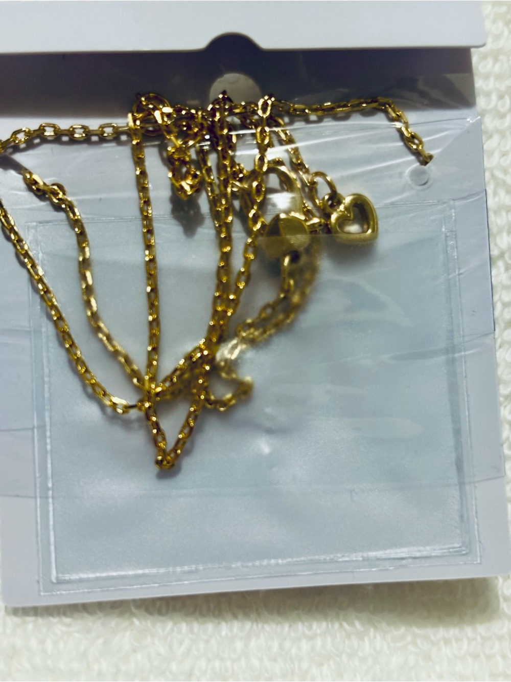 NWT kate spade Gold-Tone Pendant Necklace with Blue and Clear Crystals - Picture 3 of 3